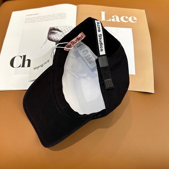 Acne Studios Black Baseball Cap